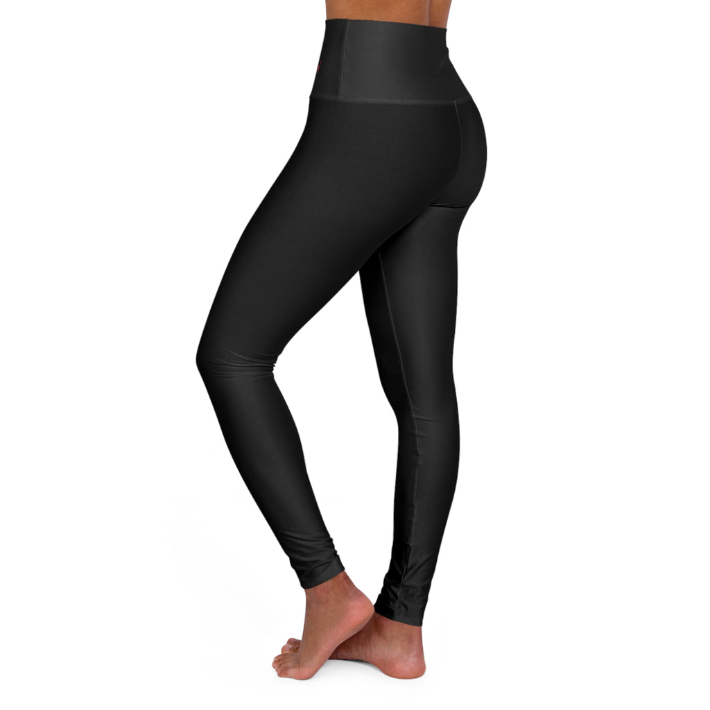 High Waisted Yoga Leggings - "Boo Ahh! Theory"
