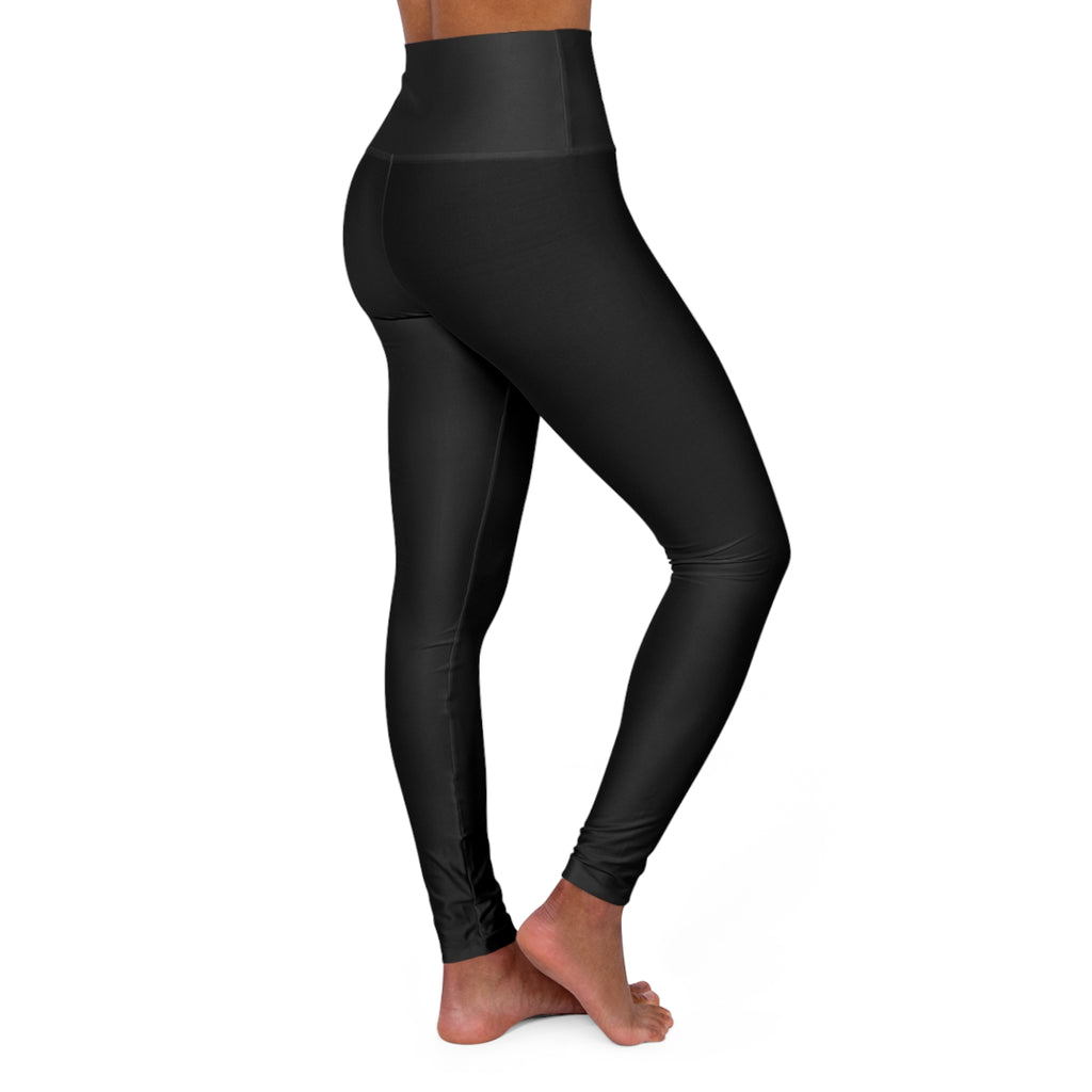 High Waisted Yoga Leggings - "Boo Ahh! Theory"