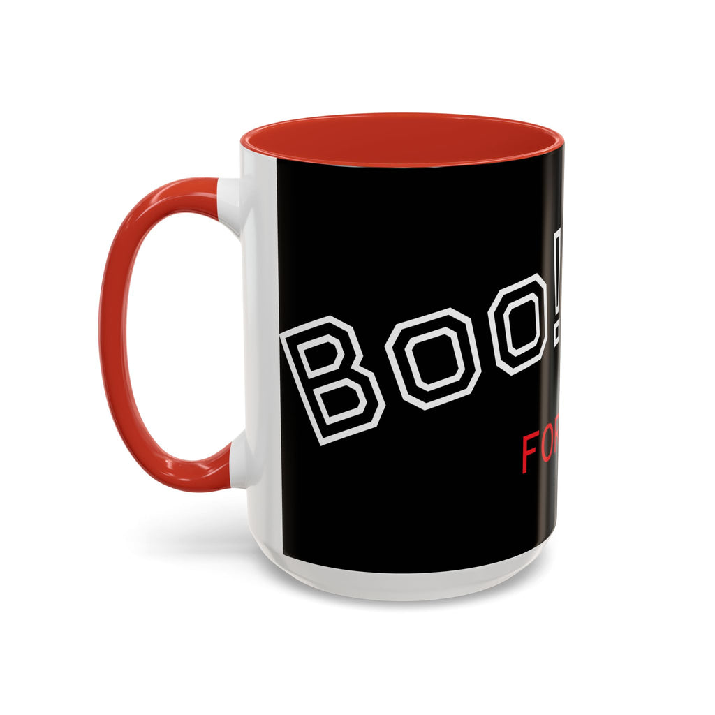 Black Accent Coffee Mug - "Aah! Forever" Design