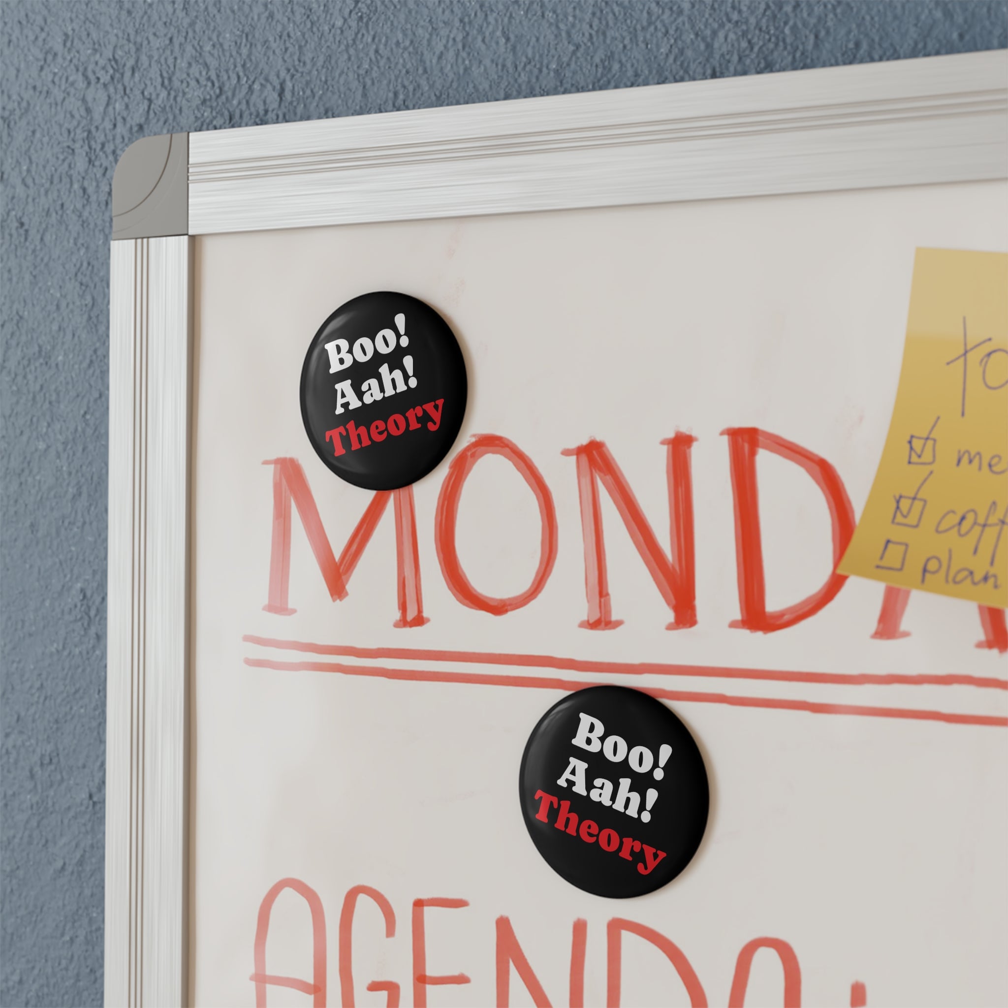 Boo Aah! Theory Button Magnet - (1 & 10 pcs)