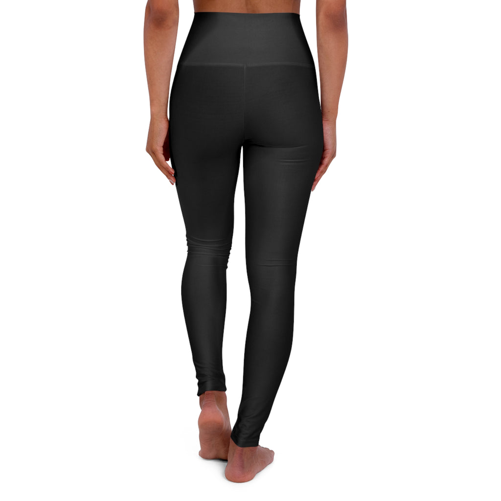 High Waisted Yoga Leggings - "Boo Ahh! Theory"