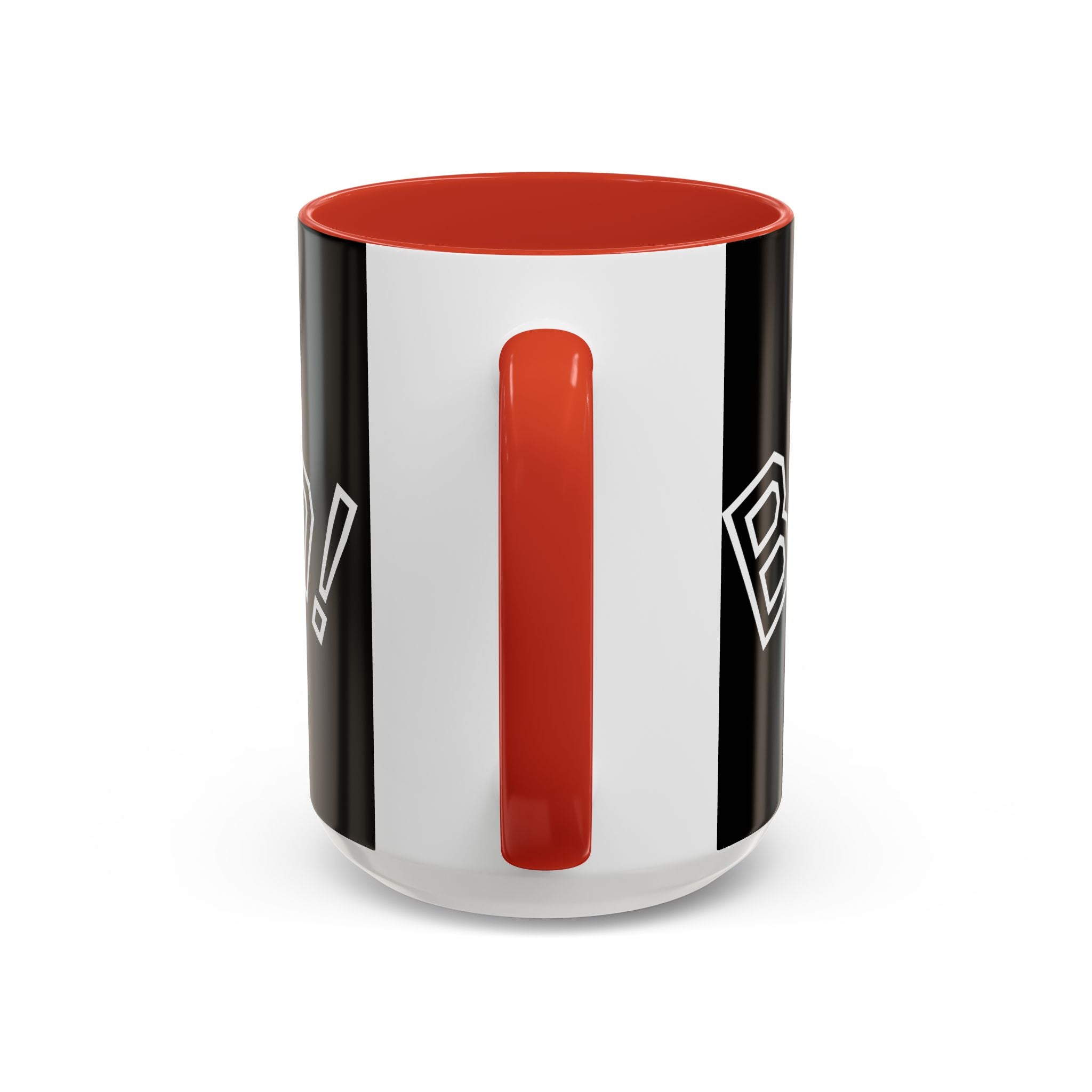Black Accent Coffee Mug - "Aah! Forever" Design
